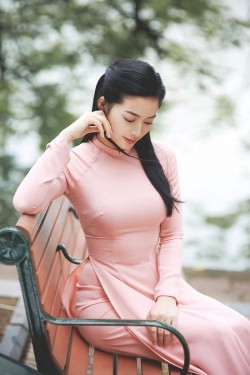 Áo Dài Trơn 015